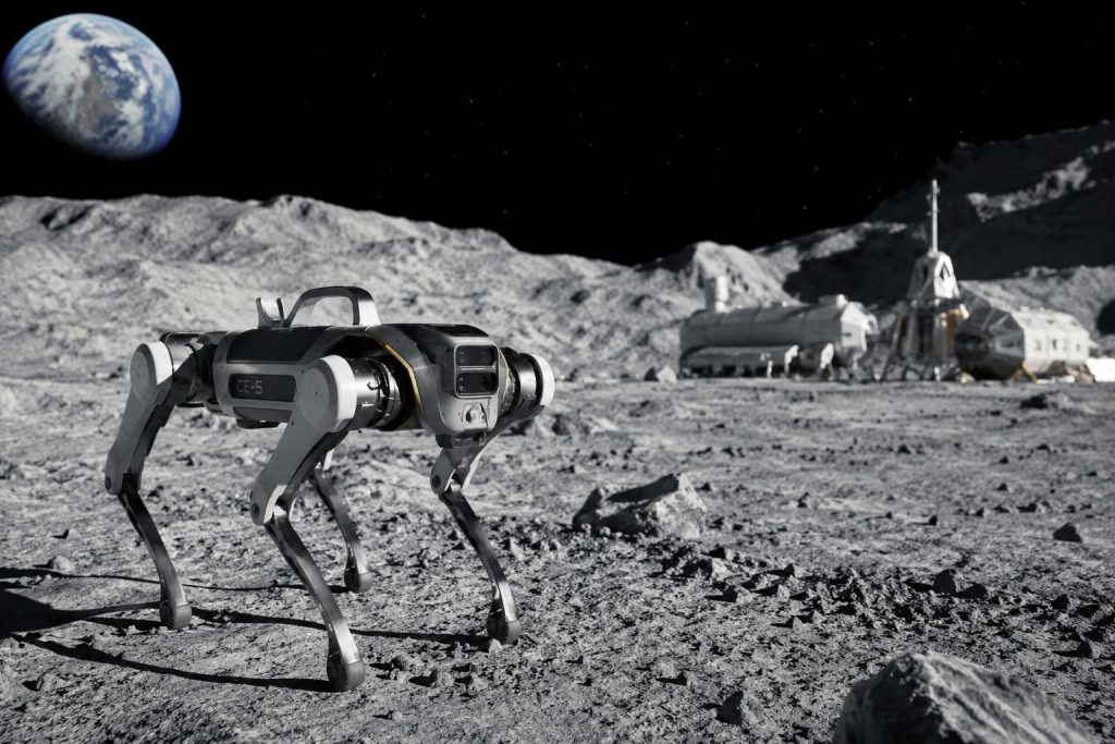 Китайские робособаки для исследования Луны — лунный робот