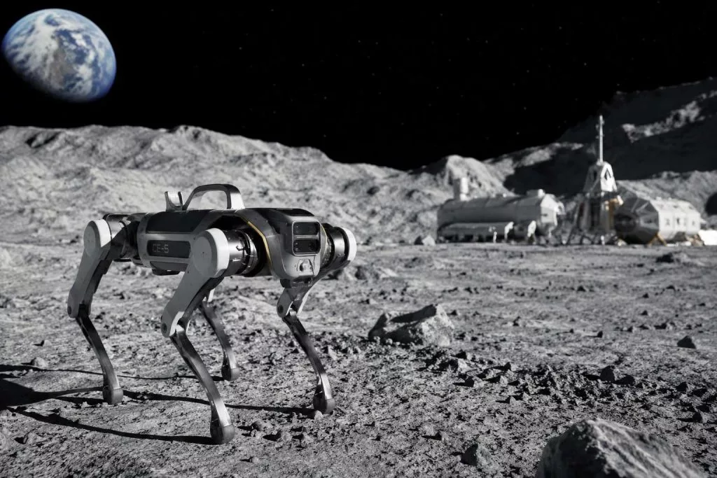 Китайские робособаки для исследования Луны — лунный робот