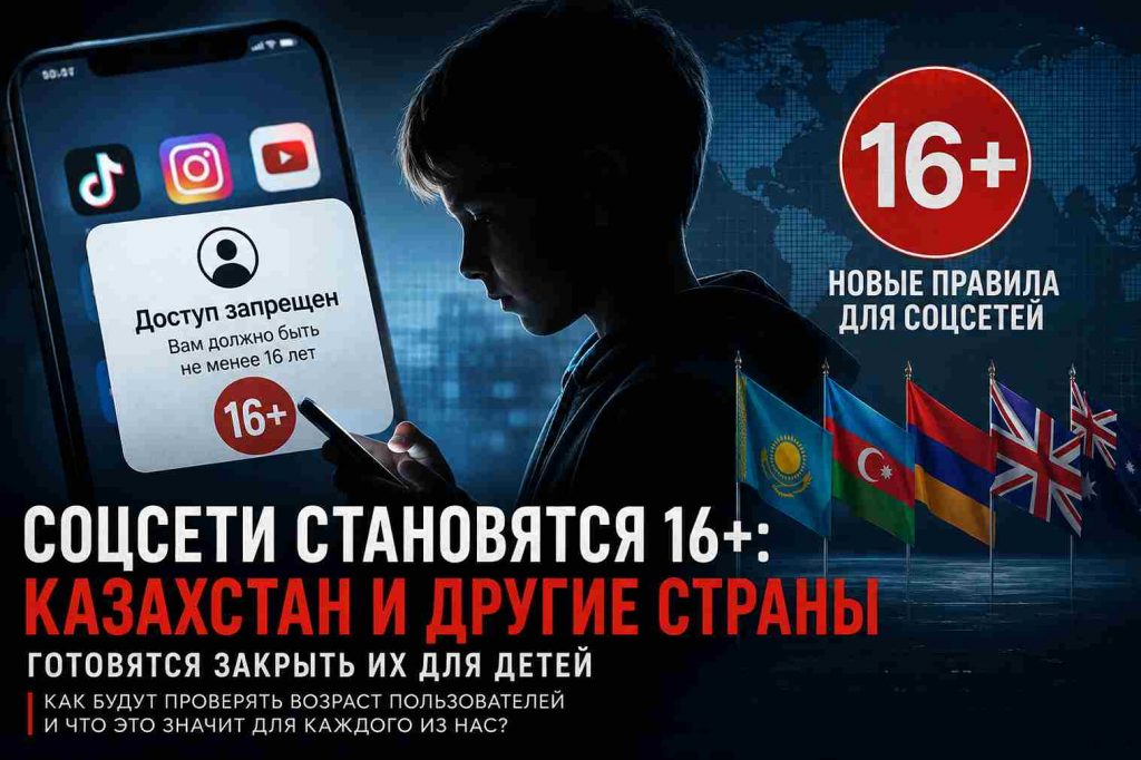 Ограничение соцсетей для детей до 16 лет — Казахстан и мировая практика