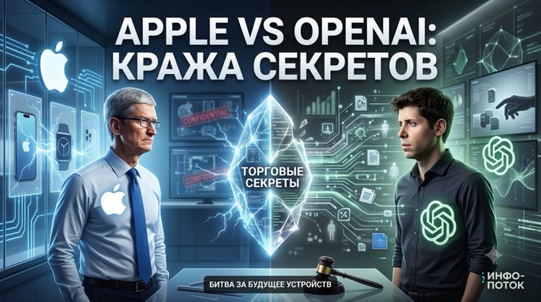 Apple подала в суд на OpenAI: обвинение в краже коммерческой тайны