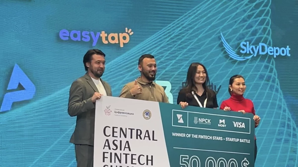 EasyTap founders Magzum Tolesh and Temirlan Ungarov
