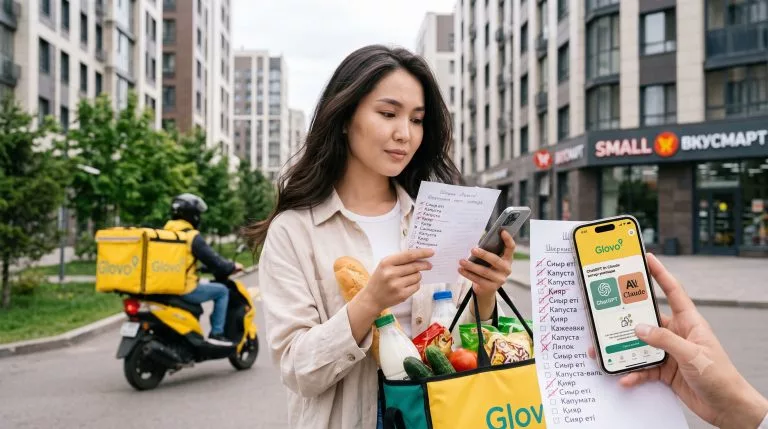 Glovo AI-ассистент ChatGPT пен Claude арқылы Қазақстанда сатып алу тесті