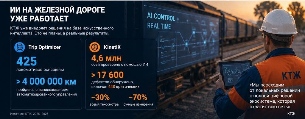 КТЖ строит «умную железную дорогу» с Huawei. Что изменят ИИ, LTE-R и новый центр управления