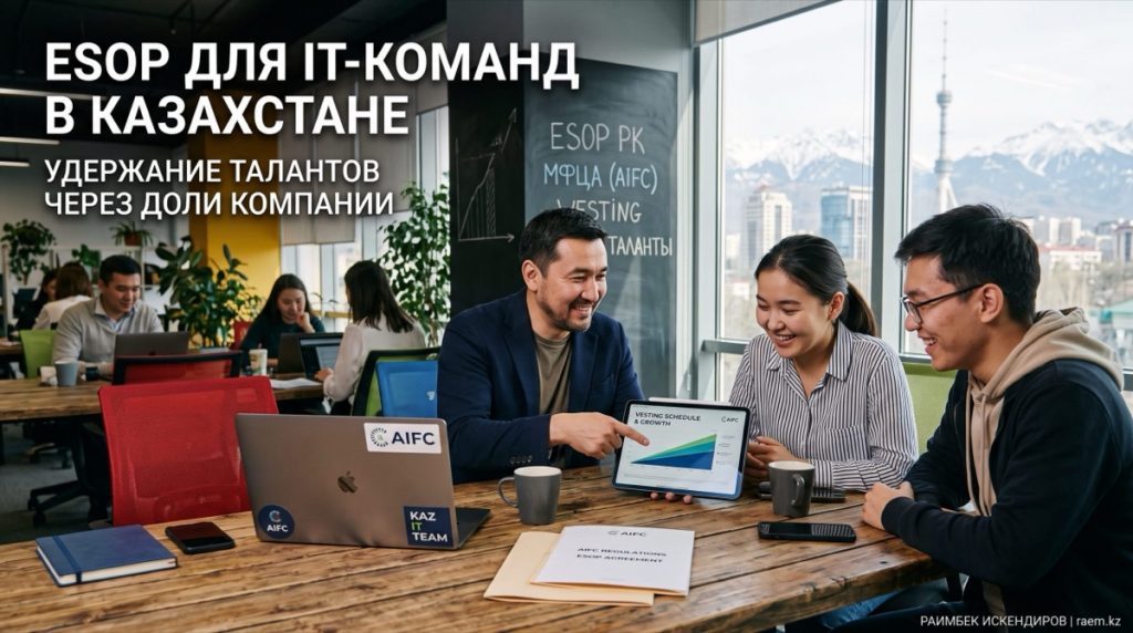 Опционы (ESOP) для IT-команд в Казахстане: как удержать таланты долями компании