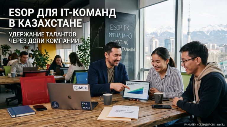 Опционы (ESOP) для IT-команд в Казахстане: как удержать таланты долями компании