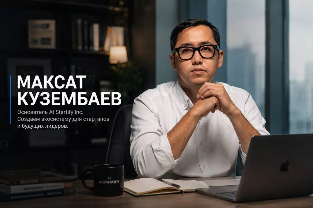 Максат Кузембаев — основатель венчурного фонда AI Startify, Казахстан
