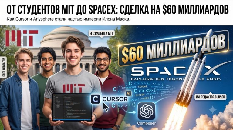 Стартап четырёх студентов MIT продали SpaceX за 60 миллиардов долларов