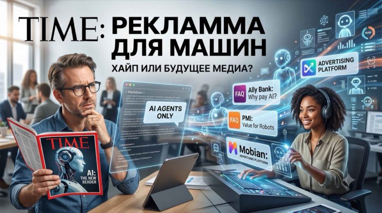 Time продаёт рекламу ChatGPT. И говорит, что сделал это первым - хотя это не так