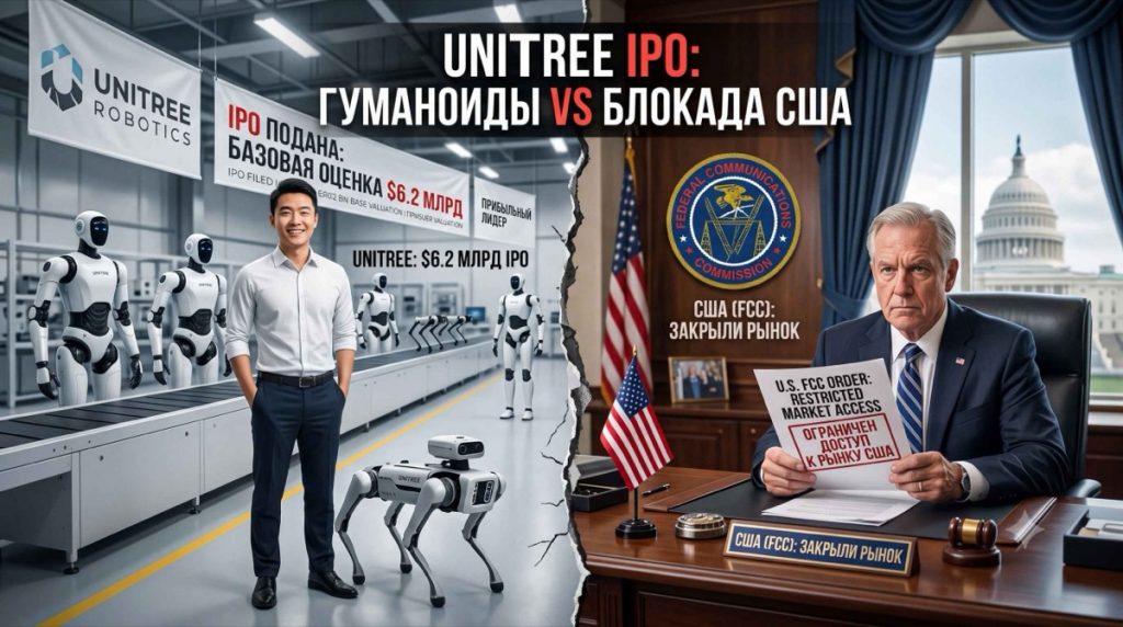 Unitree подала на IPO через два дня после того, как США закрыли ей часть рынка