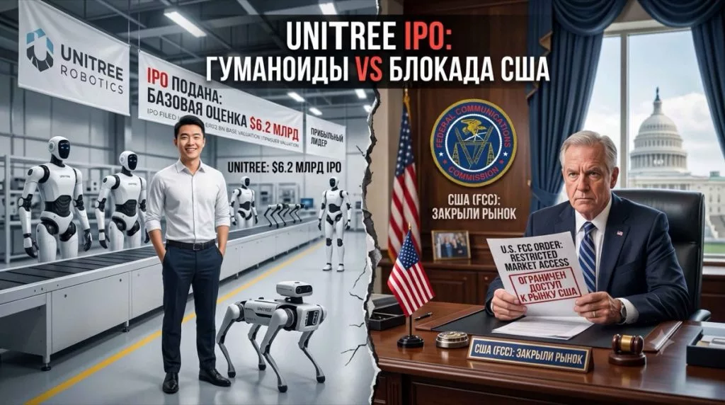Unitree подала на IPO через два дня после того, как США закрыли ей часть рынка