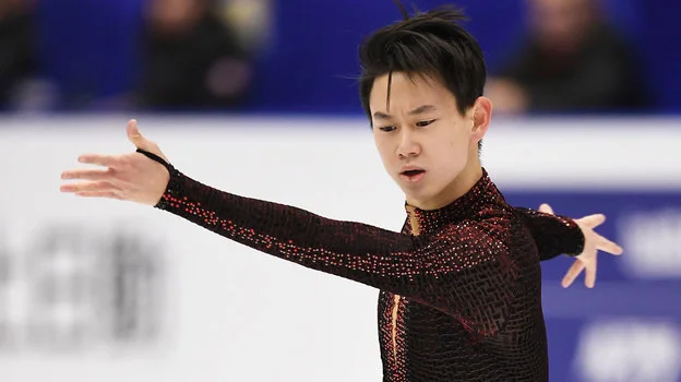 AI-generated digital avatar of figure skater Denis Ten at the memorial ice gala